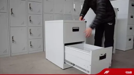 モーデン 2 ドアロック可能なオフィススチールキャビネット金属倉庫保管キャビネット